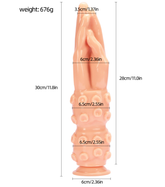 Simulated Hand suction cup anal plug